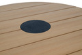 Trädgårdsbord Montana Teak-look Ø130 cm Sunlife